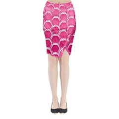 Hexagon Windows Midi Wrap Pencil Skirt by essentialimage