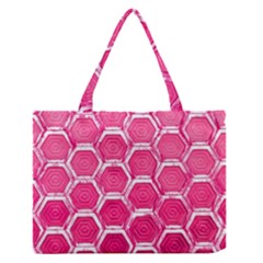 Hexagon Windows Zipper Medium Tote Bag by essentialimage