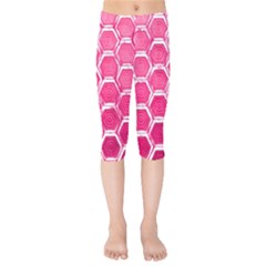 Hexagon Windows Kids  Capri Leggings  by essentialimage