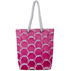 Hexagon Windows Full Print Rope Handle Tote (small) by essentialimage