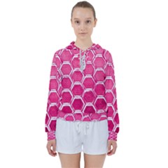 Hexagon Windows Women s Tie Up Sweat by essentialimage