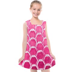 Hexagon Windows Kids  Cross Back Dress by essentialimage