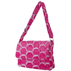 Hexagon Windows Full Print Messenger Bag (l) by essentialimage