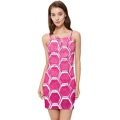 Hexagon Windows Summer Tie Front Dress