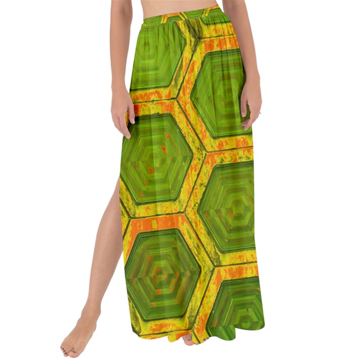 Hexagon Windows Maxi Chiffon Tie-Up Sarong