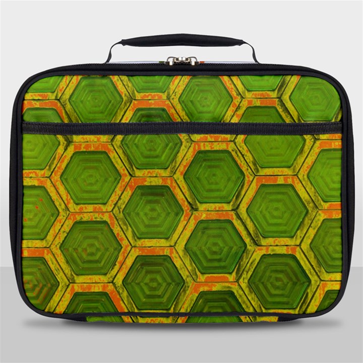 Hexagon Windows Full Print Lunch Bag