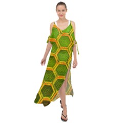 Hexagon Windows Maxi Chiffon Cover Up Dress by essentialimage