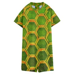 Hexagon Windows Kids  Boyleg Half Suit Swimwear by essentialimage