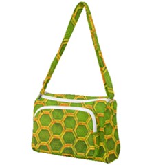 Hexagon Windows Front Pocket Crossbody Bag by essentialimage