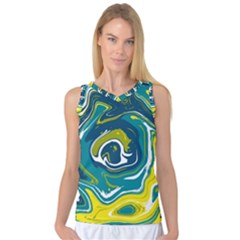 Vector Vivid Marble Pattern 14 Women s Basketball Tank Top by goljakoff