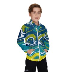 Vector Vivid Marble Pattern 14 Kids  Windbreaker by goljakoff