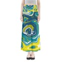 Vector Vivid Marble Pattern 14 Full Length Maxi Skirt View1