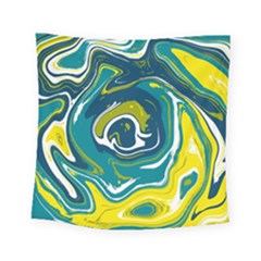 Vector Vivid Marble Pattern 14 Square Tapestry (small) by goljakoff