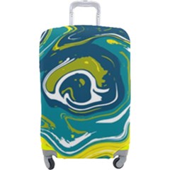 Vector Vivid Marble Pattern 14 Luggage Cover (large) by goljakoff