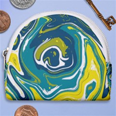 Vector Vivid Marble Pattern 14 Horseshoe Style Canvas Pouch by goljakoff