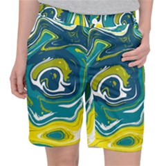 Vector Vivid Marble Pattern 14 Pocket Shorts by goljakoff