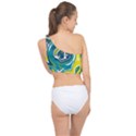 Vector Vivid Marble Pattern 14 Spliced Up Bikini Top  View2