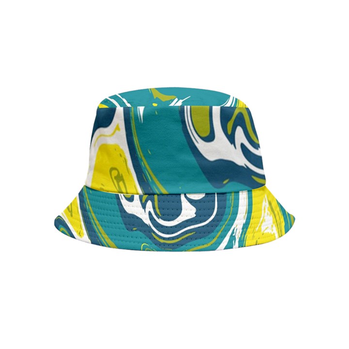 Vector Vivid Marble Pattern 14 Bucket Hat (Kids)