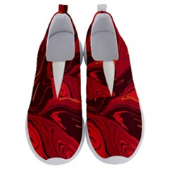 Red Vivid Marble Pattern No Lace Lightweight Shoes by goljakoff