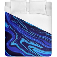 Blue Vivid Marble Pattern 16 Duvet Cover (california King Size) by goljakoff