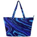 Blue Vivid Marble Pattern 16 Full Print Shoulder Bag View1