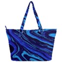 Blue Vivid Marble Pattern 16 Full Print Shoulder Bag View2