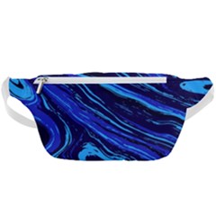 Blue Vivid Marble Pattern 16 Waist Bag  by goljakoff