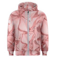 Coral Colored Hortensias Floral Photo Men s Zipper Hoodie by dflcprintsclothing