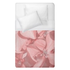 Coral Colored Hortensias Floral Photo Duvet Cover (single Size)