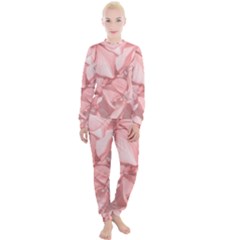 Coral Colored Hortensias Floral Photo Women s Lounge Set by dflcprintsclothing