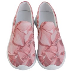 Coral Colored Hortensias Floral Photo Men s Lightweight Slip Ons by dflcprintsclothing