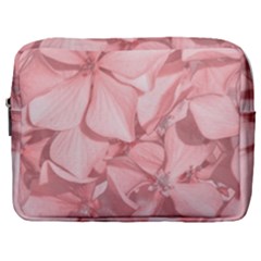 Coral Colored Hortensias Floral Photo Make Up Pouch (large)