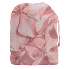 Coral Colored Hortensias Floral Photo Drawstring Pouch (3xl) by dflcprintsclothing