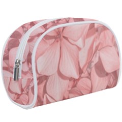 Coral Colored Hortensias Floral Photo Make Up Case (large) by dflcprintsclothing