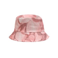 Coral Colored Hortensias Floral Photo Inside Out Bucket Hat (kids)