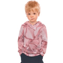 Coral Colored Hortensias Floral Photo Kids  Overhead Hoodie by dflcprintsclothing