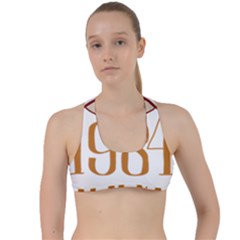 Orwell Criss Cross Racerback Sports Bra by Valentinaart