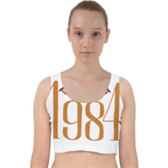 Orwell Velvet Racer Back Crop Top by Valentinaart