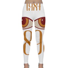 Orwell Lightweight Velour Classic Yoga Leggings by Valentinaart