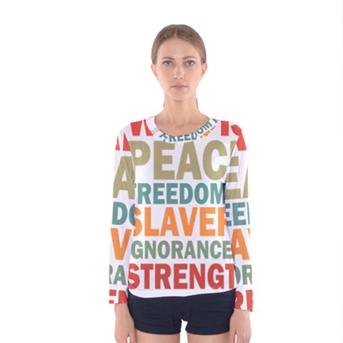 Orwell Women s Long Sleeve Tee by Valentinaart