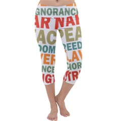 Orwell Capri Yoga Leggings by Valentinaart