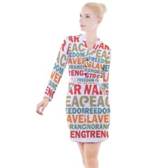 Orwell Button Long Sleeve Dress by Valentinaart