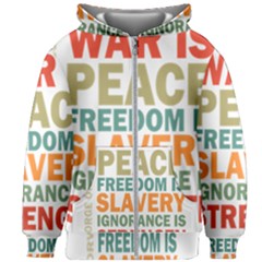 Orwell Kids  Zipper Hoodie Without Drawstring by Valentinaart