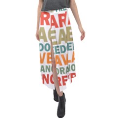 Orwell Velour Split Maxi Skirt by Valentinaart