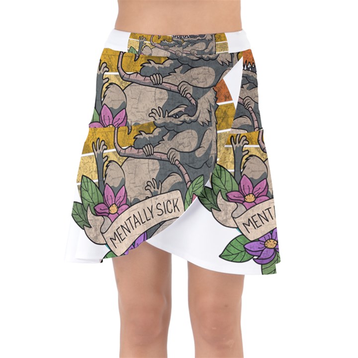 Possum - Mentally Sick Physically Thick Wrap Front Skirt