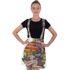 Possum - Mentally Sick Physically Thick Velvet Suspender Skater Skirt by Valentinaart