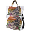 Possum - Mentally Sick Physically Thick Fold Over Handle Tote Bag View2