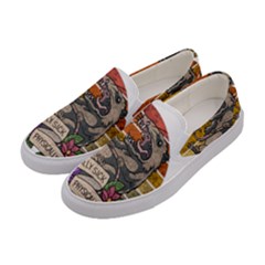 Possum - Mentally Sick Physically Thick Women s Canvas Slip Ons by Valentinaart