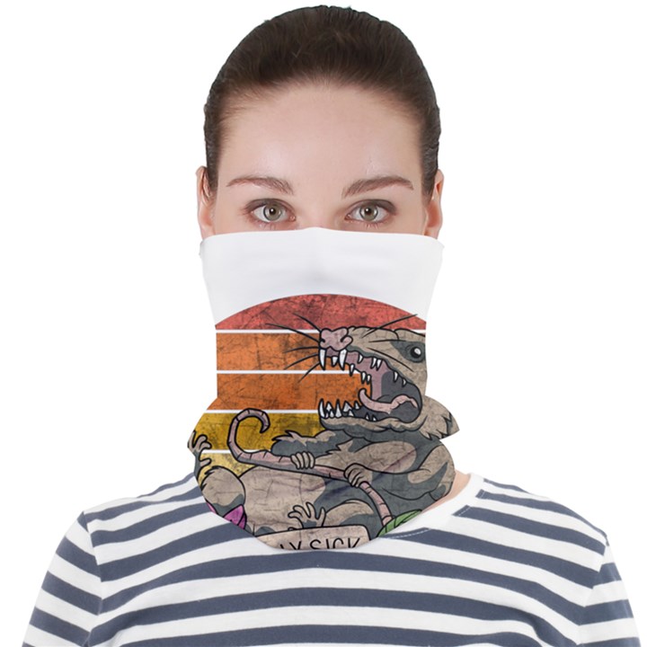 Possum - Mentally Sick Physically Thick Face Seamless Bandana (Adult)