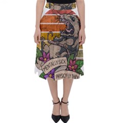 Possum - Mentally Sick Physically Thick Classic Midi Skirt by Valentinaart